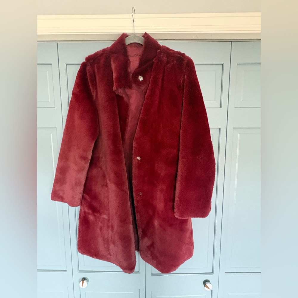 Velvet by graham and Spencer faux fur coat